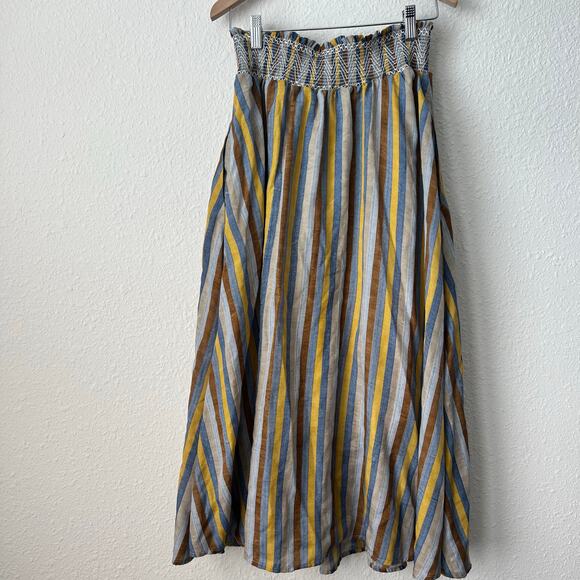 Flint & Moss Striped Long Skirt  Size XL Beautiful Colors - Picture 1 of 9